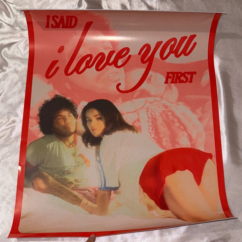 Selena Gomez Red and White Poster - Picture 1 of 3